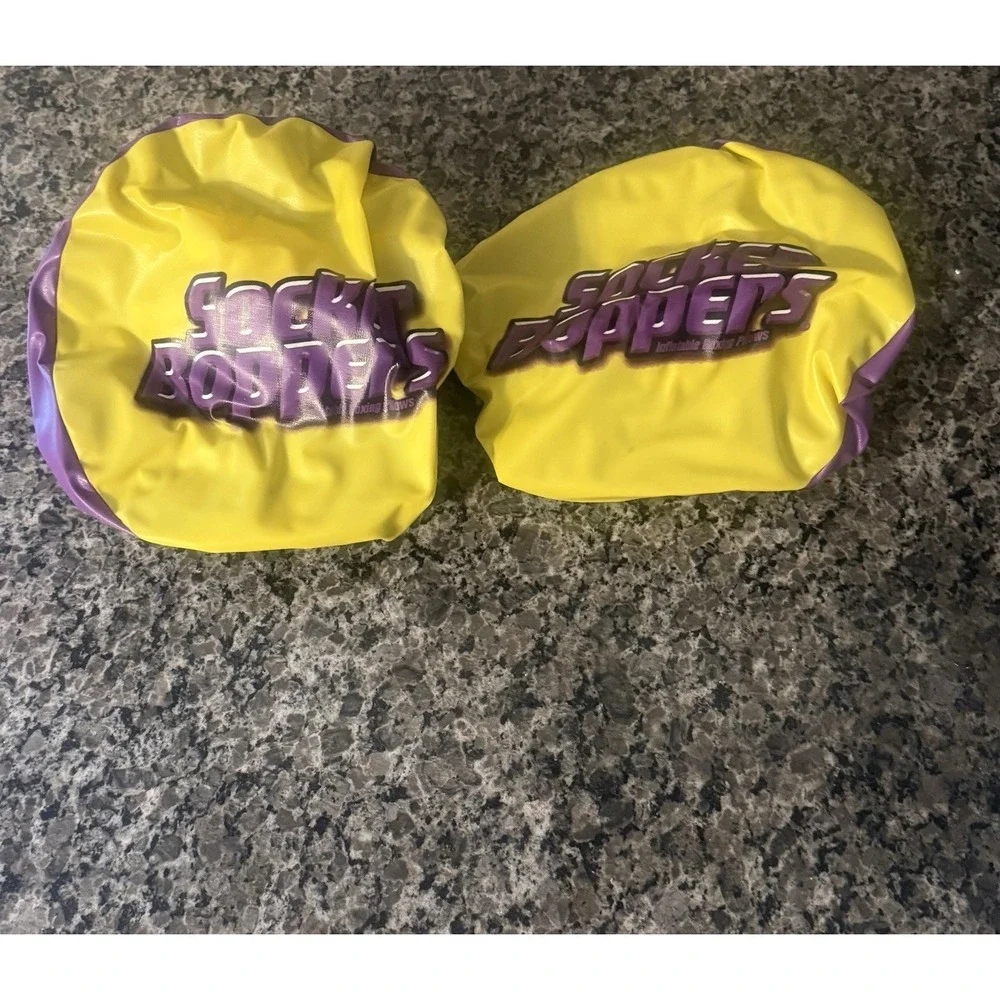 Socker Boppers‎ Inflatable Boxing Pillows - Purple & Yellow New Open Box